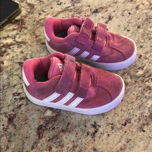 Kids Pink Adidas Shoes